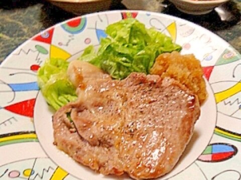 簡単主菜★豚肉のソテー山椒おろしソース